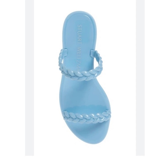 Stuart Weitzman Braida Sawyer Jelly Sandals Sz 8 TURQUESA - Picture 4 of 6